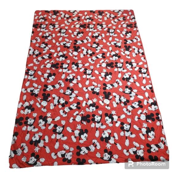 Vintage 90's Disney Mickey Mouse Double Sided Duvet Cover Twin Bedding - Picture 6 of 13